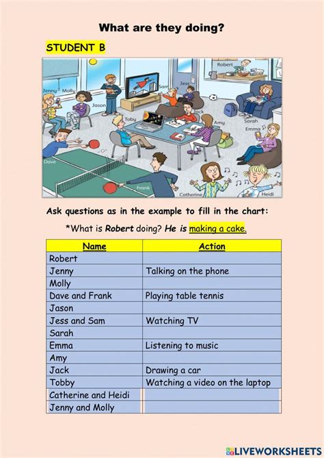 1457875 Speaking Activity Present Continuous