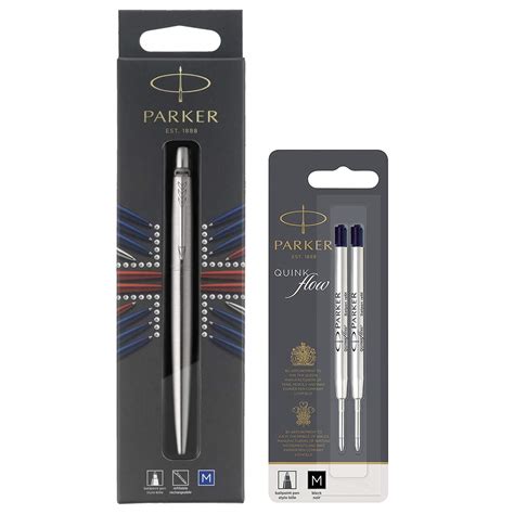 Parker Jotter Stainless Steel Ct Ballpoint Pen Blister Pack With