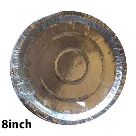 Inch Silver Foil Paper Plate At Rs Piece In Darbhanga Id