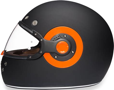 Daytona Retro Orange Accents Helmet | XtremeHelmets.com