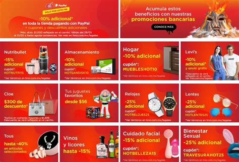 Nuevos cupones Linio Hot Sale fin de semana de descuento adicional con Paypal y más