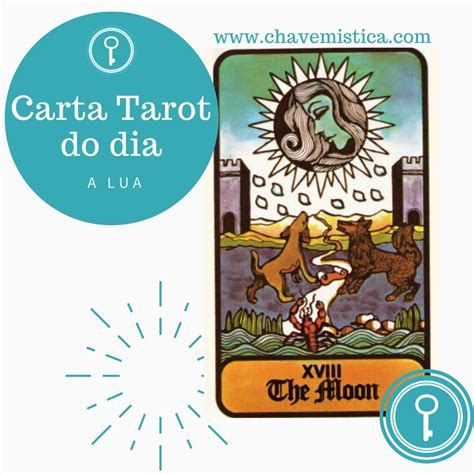 Carta tarot do dia a lua Insta Chave Baú Místico