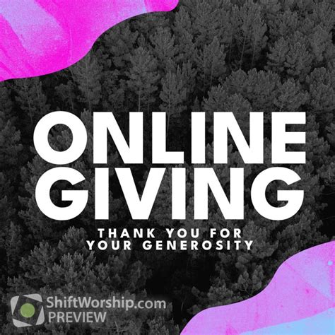 Online Giving Shift Worship