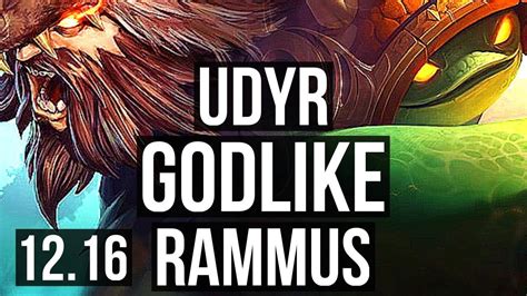 UDYR Vs RAMMUS JNG 1800 Games 1 7M Mastery Godlike Rank 13 Udyr