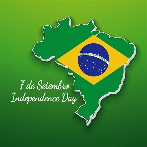 7 de setembro dia da independência do brasil ilustração vetorial