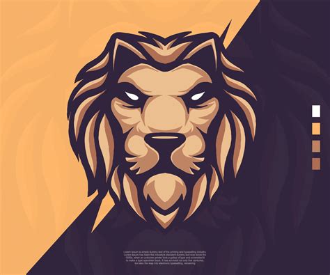 Lion Modern Logo Illustration Suitable For Esport Logos Tattoos