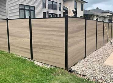 Wood Grain Vinyl Fence Panels