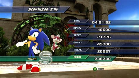 Sonic Unleashed Spagonia Day Rooftop Run Act 1 2 DLC S Rank Series