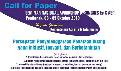 Informasi Call For Paper Seminar Nasional Dan Penghargaan Karya Terbaik