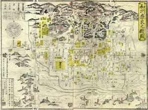 Tourist Maps Of Nara In The Edo Period