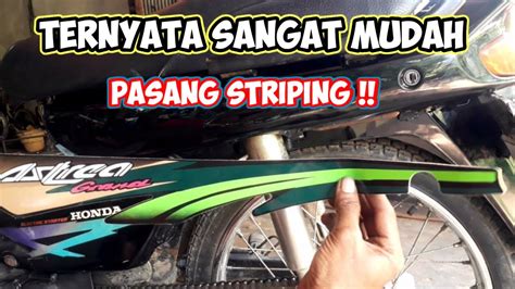 Cara Memasang Lis Striping Motor Mudah Pasang Striping Youtube