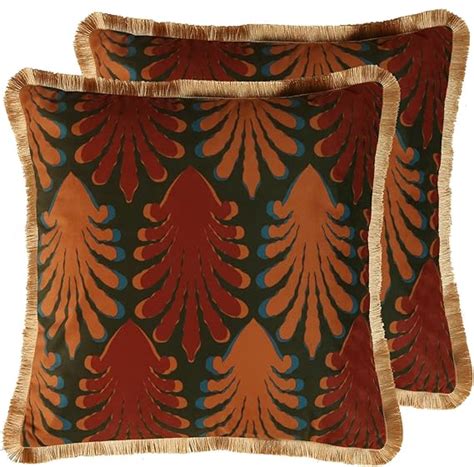 Amazon Patdrea Designer Velvet Throw Pillow Covers X Inch