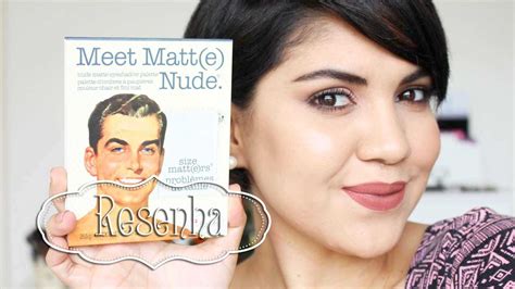 Resenha Paleta Meet Matt E Nude The Balm Youtube