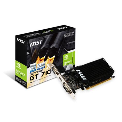 Msi Geforce Gt 710 Passive Silent Graphics Card 2gb Ln69777 Gt 710 2gd3h Lp Scan Uk