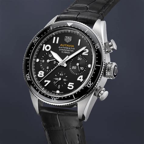 TAG Heuer Autavia Flyback Chronometer Black Steel Watch Review Horologii