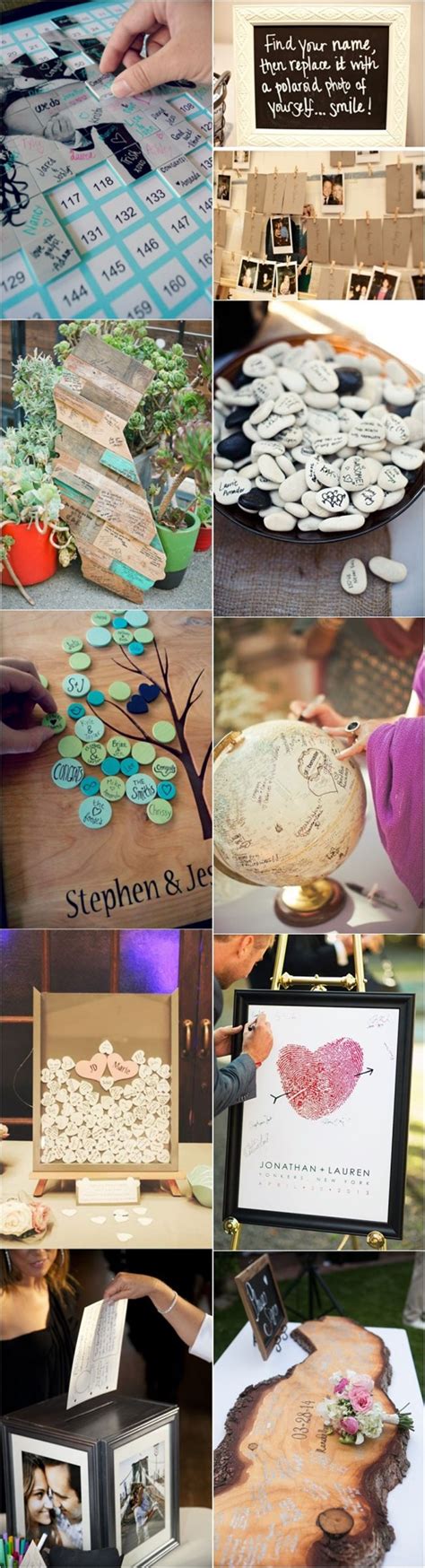 20 Unique and Creative Wedding Guest Book Ideas | DPF