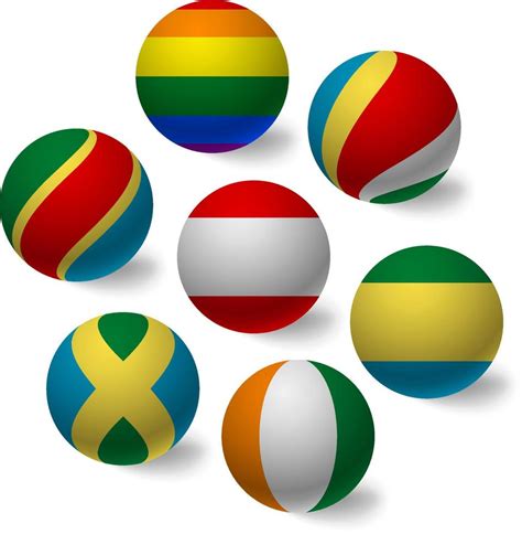 color ball set 8717437 Vector Art at Vecteezy