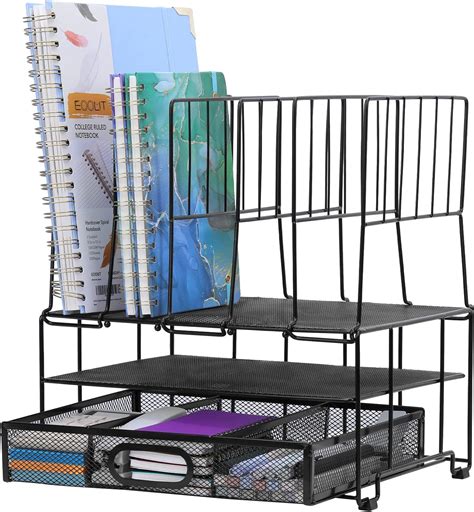 EOOUT Black Desk Organizer with Drawers and 5 India | Ubuy