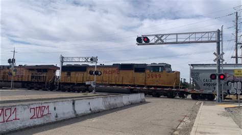 Up Manifest Freight Train South E Morada Lane Railroad Crossing