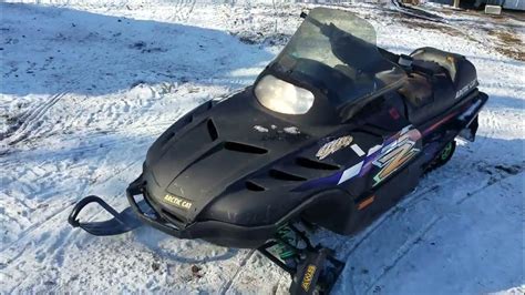 1998 Arctic Cat Z440 Fan Twin Carb Snowmobile Run Up And Look Over