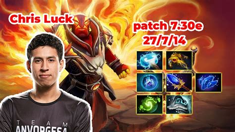 Chris Luck Ember Spirit Mid DOTA 2 7 30e MMR Rank Dota2 Gameplay