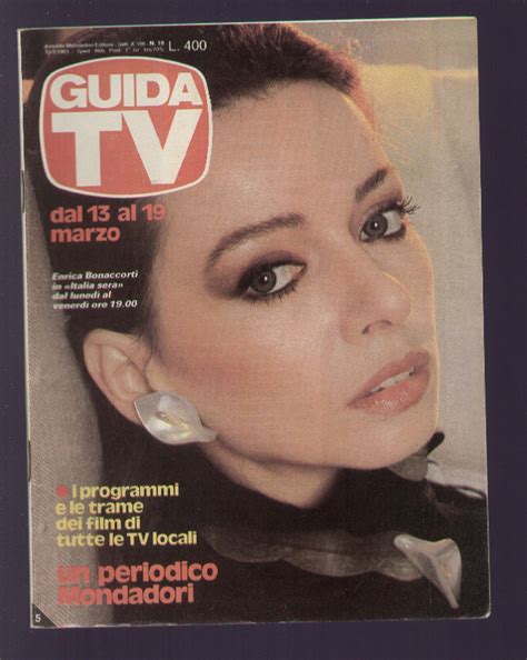 GUIDA TV MONDADORI 10/1983 ENRICA BONACCORTI SPECIAL BRANCH TELEVITERBO