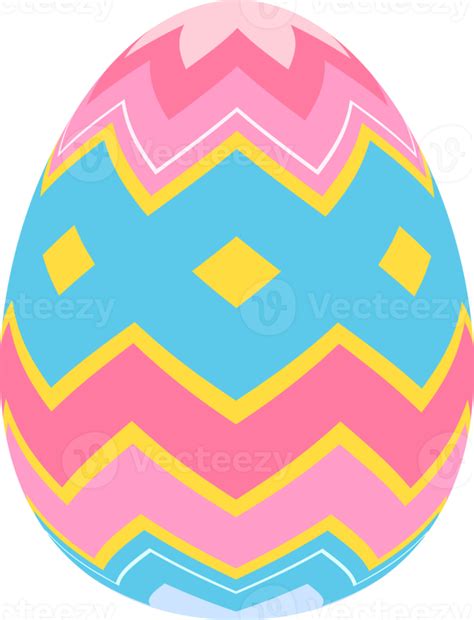 Happy Easter Day colorful egg isolated 15099471 PNG
