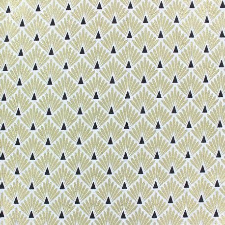 Tissu Coton Cretonne Enduit Ecailles Terracotta X 10cm Top Sewing