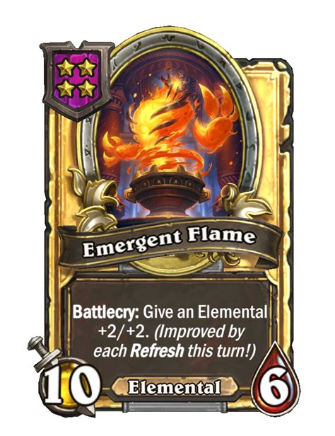 Battlegrounds/Emergent Flame (golden) - Hearthstone Wiki