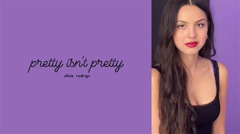 Olivia Rodrigo Pretty Isn T Pretty Lyrics YouTube