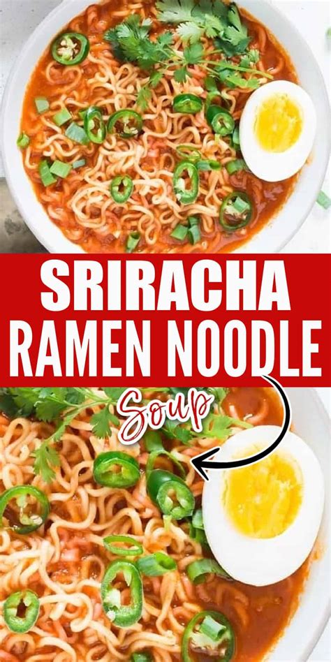 Sriracha Spicy Ramen Noodles Soupwith Recipe Video Currytrail