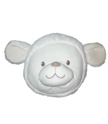 Peluche Coussin Doudou Mouton Agneau Blanc Carrefour Tex X Cm