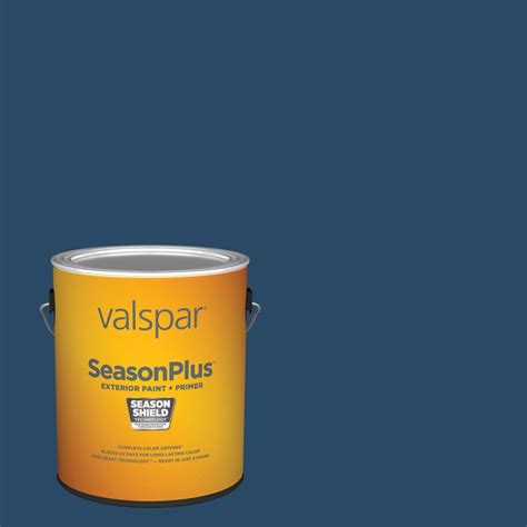 Valspar Seasonplus Semi Gloss Indigo Cloth 4009 7 Latex Exterior Paint