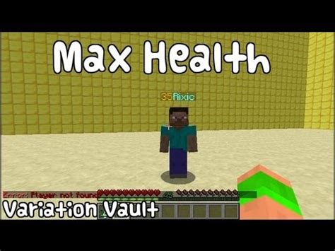 Minecraft Bukkit Plugin Max Health Set A Players Max Hp Youtube