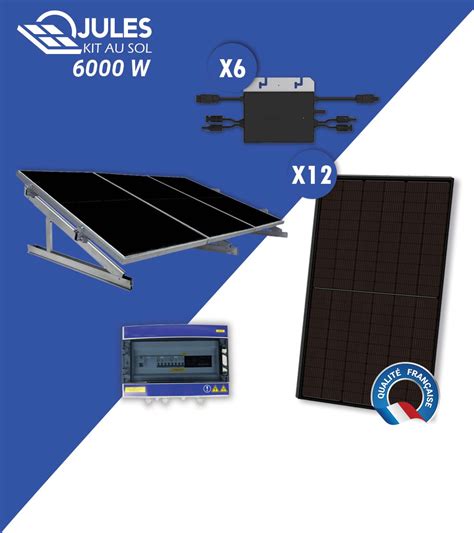 Kit Solaire Autoconsommation Triphas Au Sol W Micro Onduleur Solenso