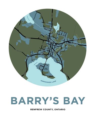 Barry's Bay Map Print – Jelly Brothers