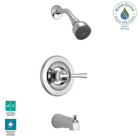 Moen Adler Single Handle 4 Spray Tub And Shower Faucet With Valve In