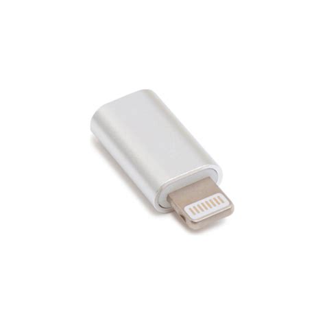 Адаптер Borofone bv5 microusb lightning 8 pin серебряный 0L 00048565