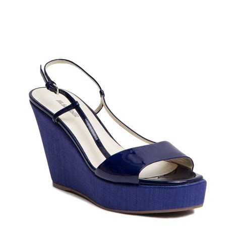 Jil Sander Royal Blue Wedge Sandals For Sale At 1stdibs Royal Blue