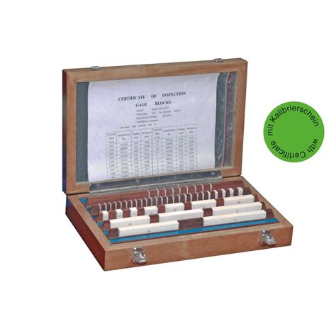 Ceramic gauge block set 47 pcs. degree 1 | Gedema.com