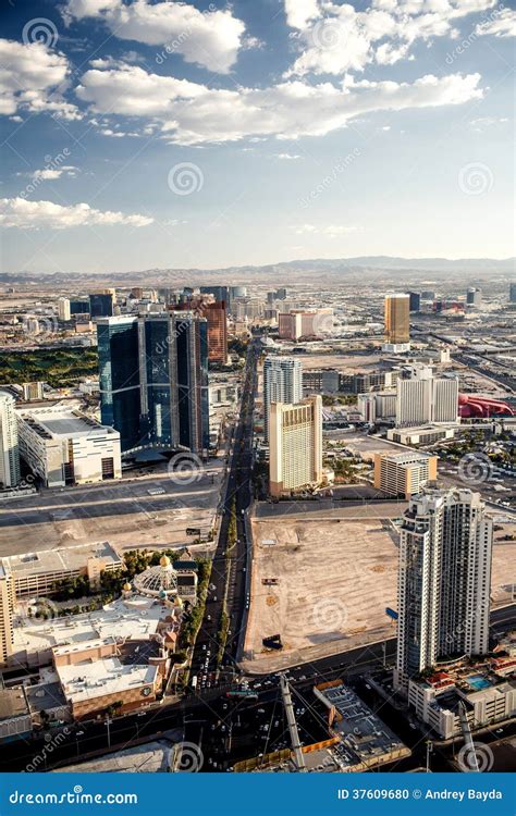 Aerial View Of Las Vegas Stock Photo Image Of Cityscape 37609680