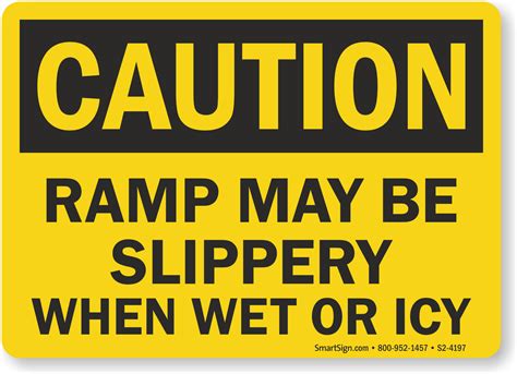 Slippery When Wet Signs Caution Floor Slippery When Wet Signs