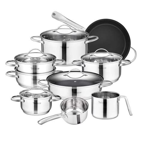 Velaze S Rie Miki Service De Batterie De Cuisine Sets De Pot Et