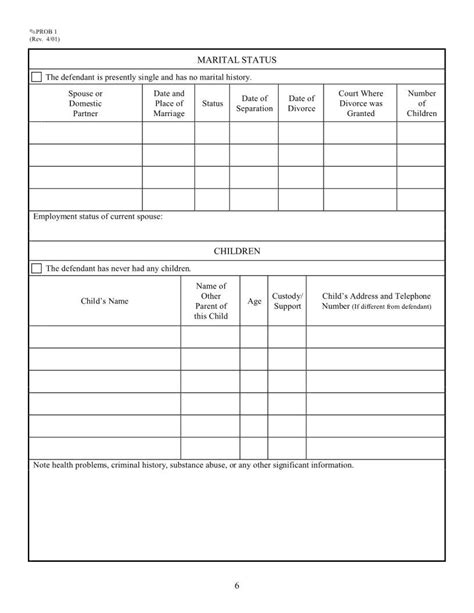 Presentence Report Form ≡ Fill Out Printable Pdf Forms Online