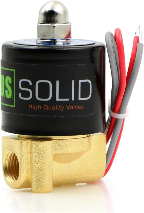 U S Solid 1 4 Brass Electric Solenoid Valve 24v Ac Normally Closed Viton Uk