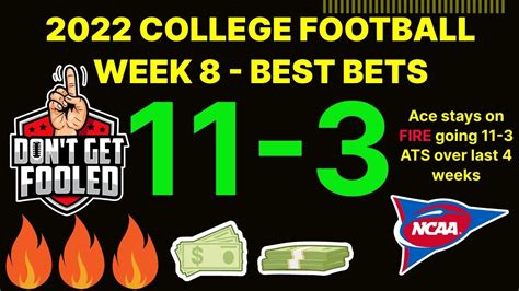 Easy Money 2022 L College Football Week 8 Picks Predictions L Best Bets