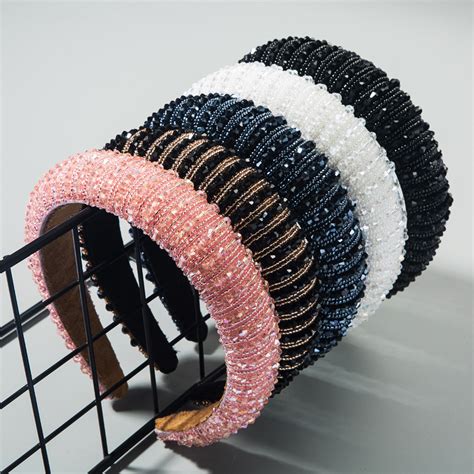 Luxury Designer Headbands Women Rhinestone Jewelled Headband Luxury