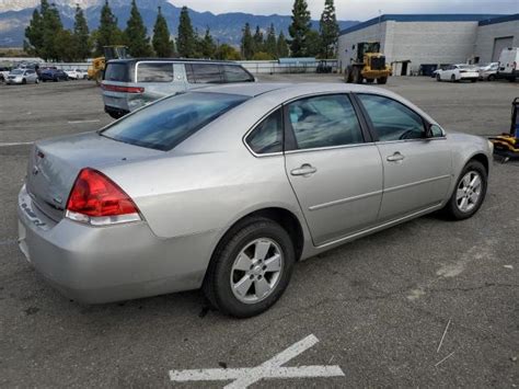 2007 Chevrolet Impala Lt Photos Ca Rancho Cucamonga Repairable Salvage Car Auction On Thu