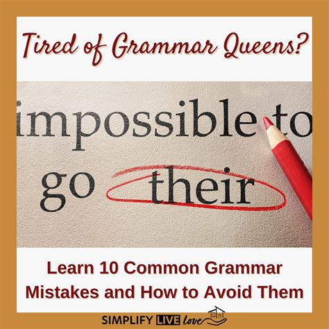 Top 10 Grammar Mistakes Bloggers Make Simplify Live Love