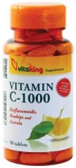 2900 Ft Vitaking Vitamin C 1000 Citrus Acerola Tabletta 90db